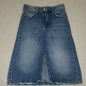 Zara Blue Denim Skirt